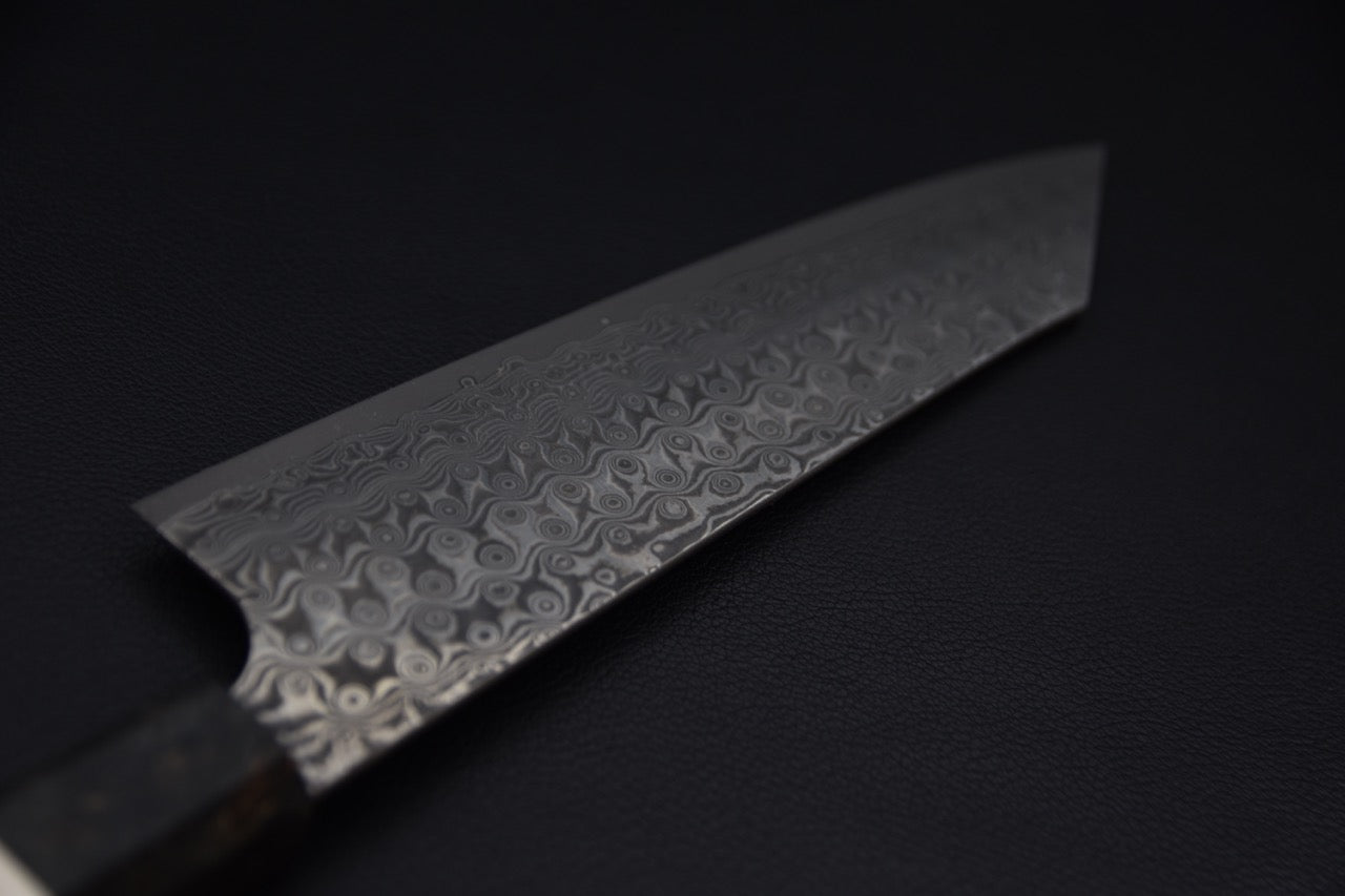 Nigara Hamono SG2 Anmon Damascus Kiritsuke Gyuto 210mm Bouleau