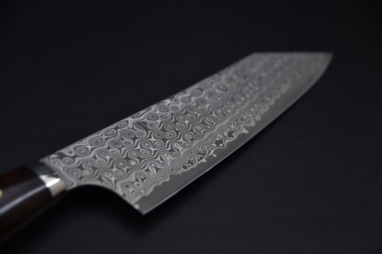 Nigara Hamono SG2 Anmon Damascus Kiritsuke Gyuto 210mm Bois de Fer