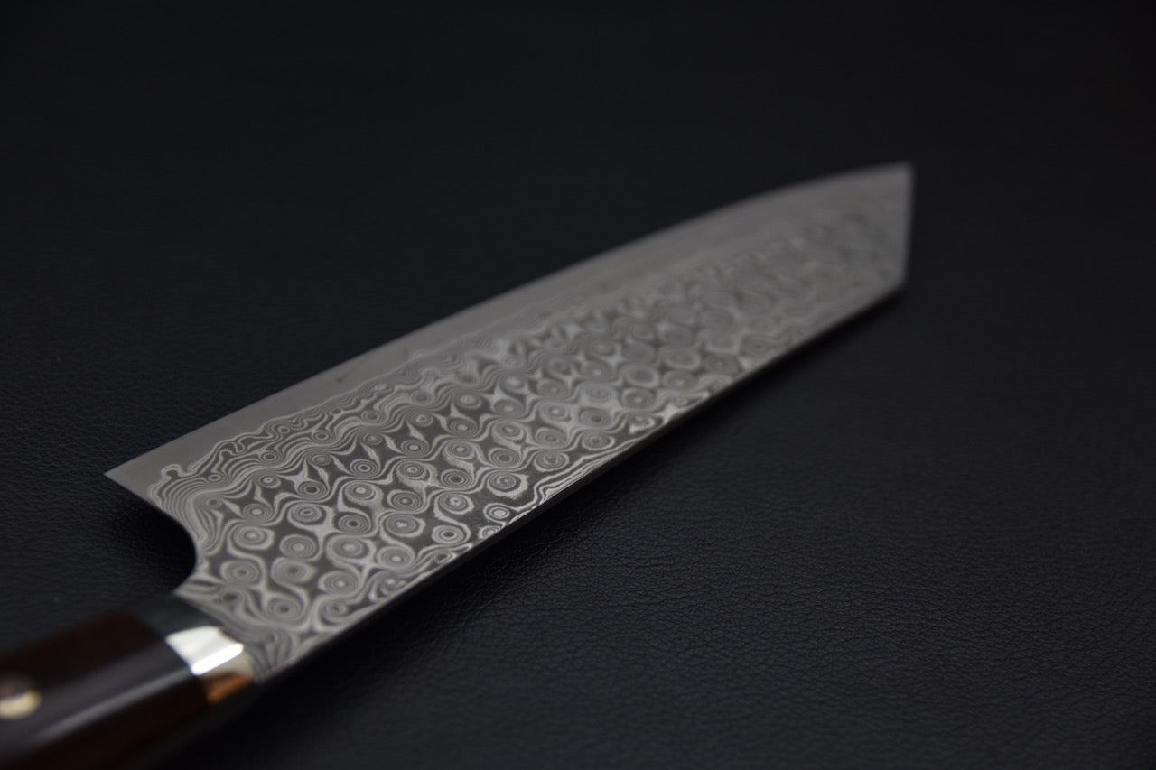 Nigara Hamono SG2 Anmon Damascus Kiritsuke Gyuto 210mm Ironwood