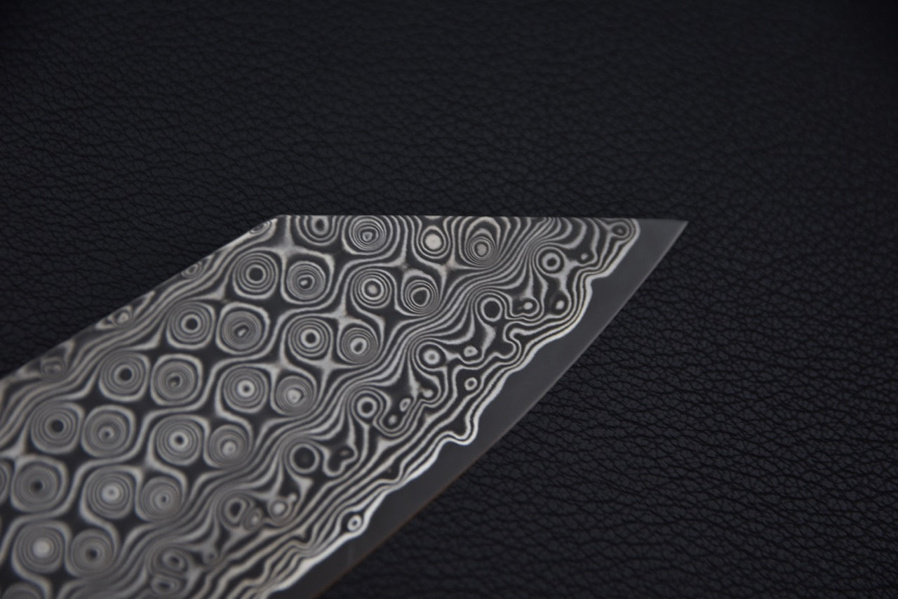 Nigara Hamono SG2 Anmon Damascus Kiritsuke Gyuto 210mm Neptune