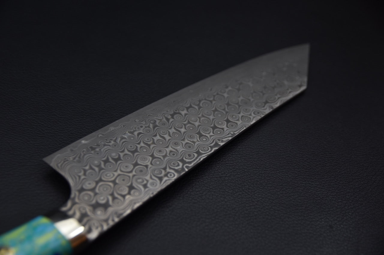Nigara Hamono SG2 Anmon Damascus Kiritsuke Gyuto 210mm Neptune