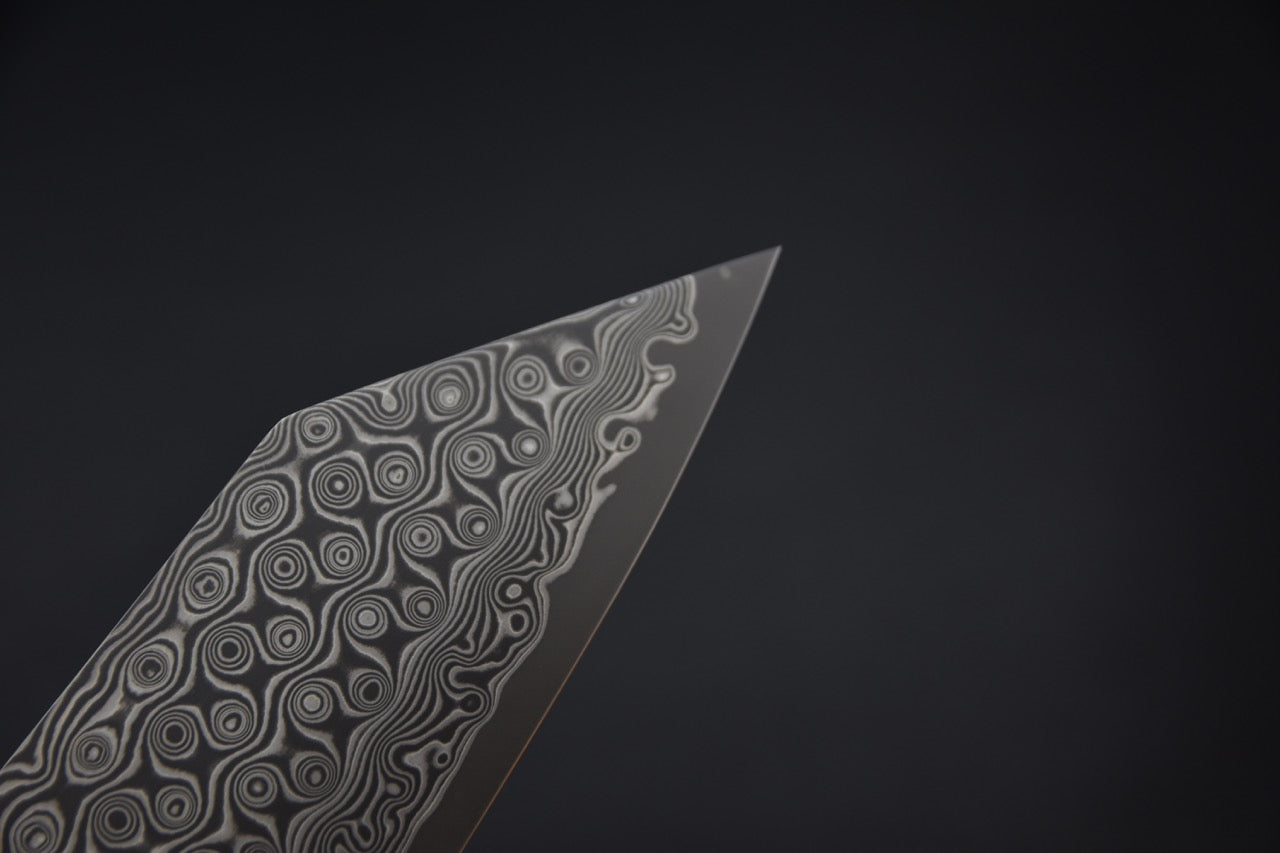 Nigara Hamono SG2 Anmon Damascus Kiritsuke Gyuto 240mm Turquoise