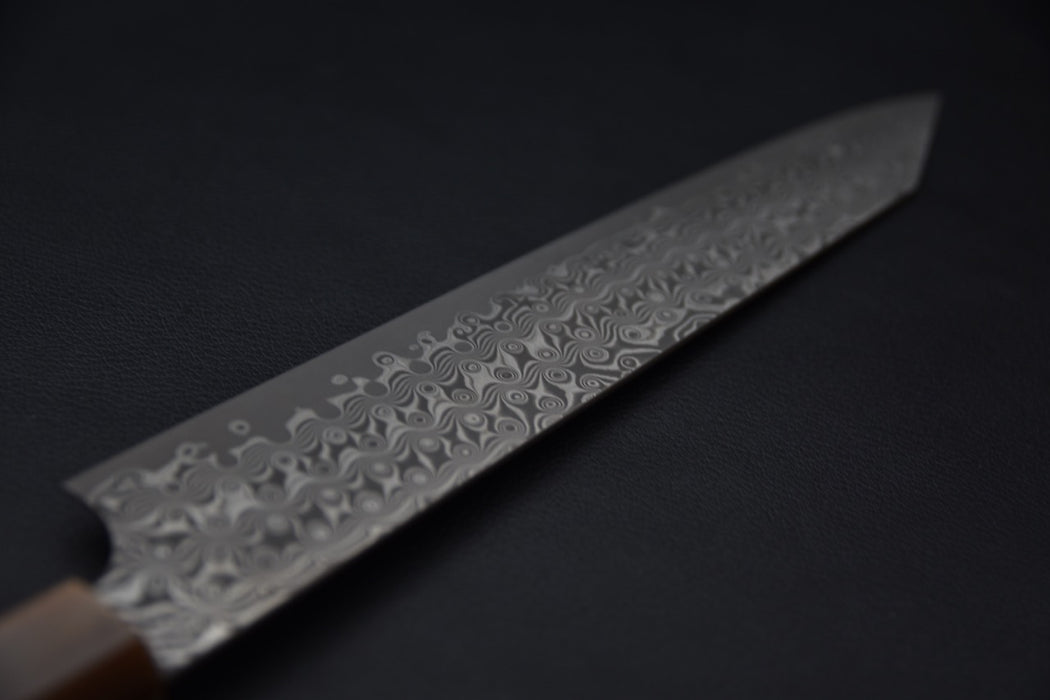 Nigara Hamono SG2 Anmon Damascus Kiritsuke Sujihiki 255mm Ébène