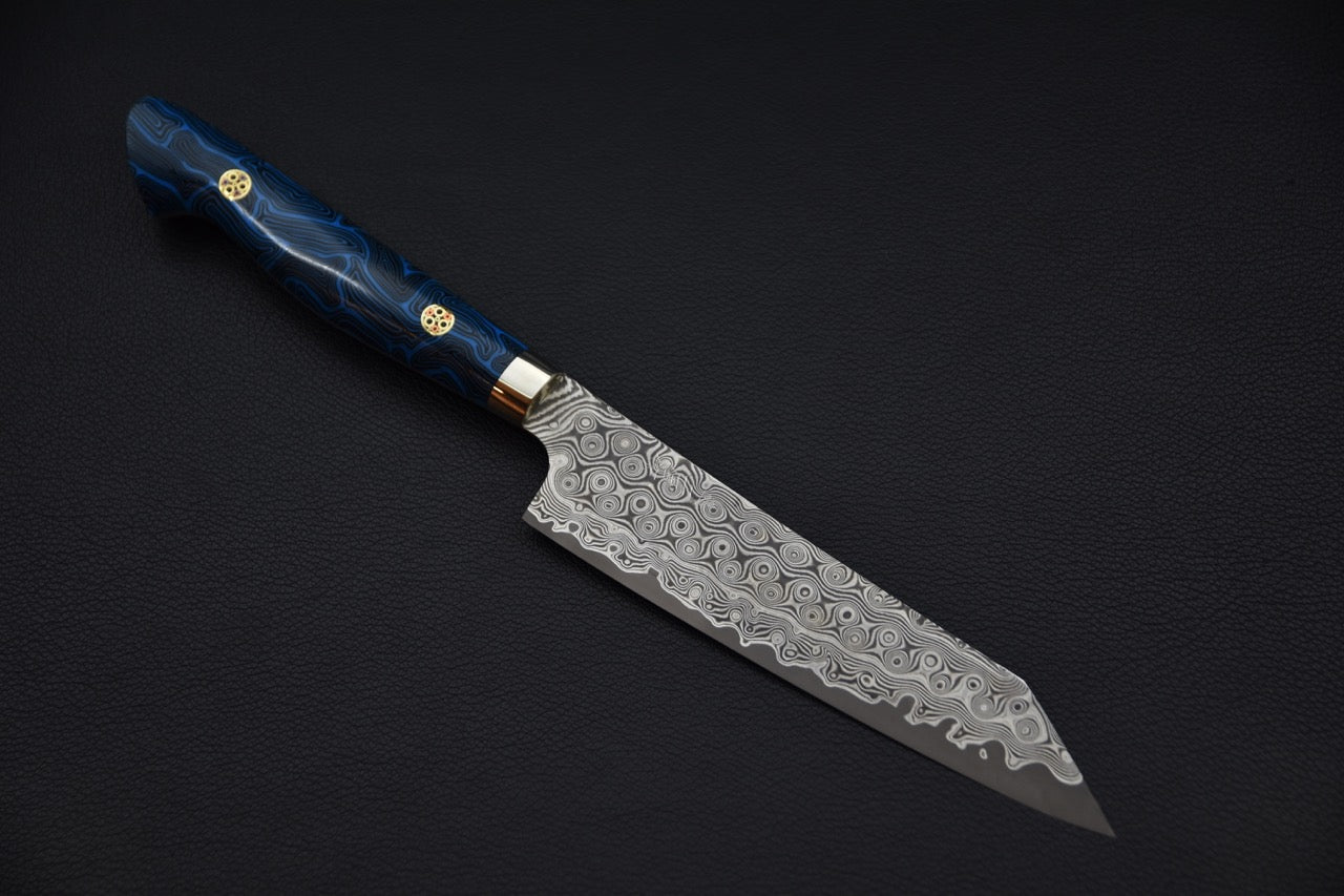 Nigara Hamono SG2 Anmon Damascus Petty Kiritsuke 150mm G10