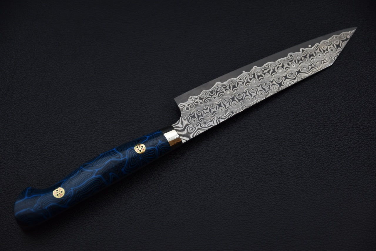 Nigara Hamono SG2 Anmon Damascus Petty Kiritsuke 150mm G10