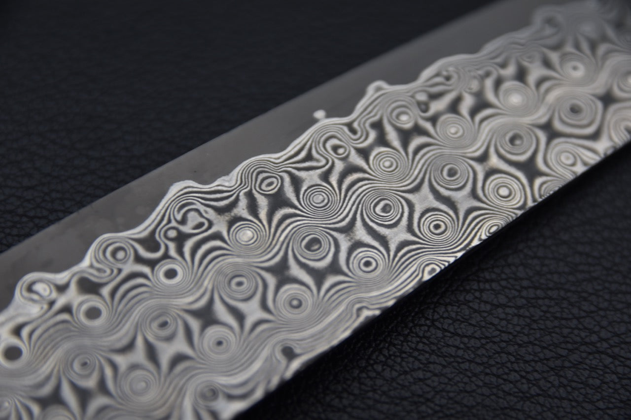 Nigara Hamono SG2 Anmon Damascus Petty Kiritsuke 150mm G10
