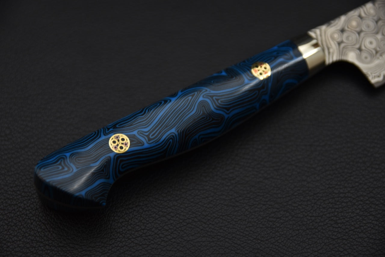 Nigara Hamono SG2 Anmon Damascus Petty Kiritsuke 150mm G10