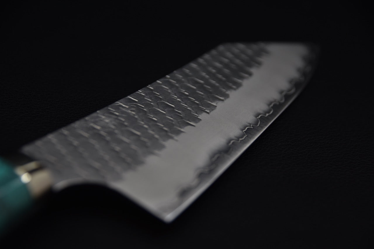 Nigara Hamono SG2 Tsuchime Migaki Bunka 170mm Turquoise