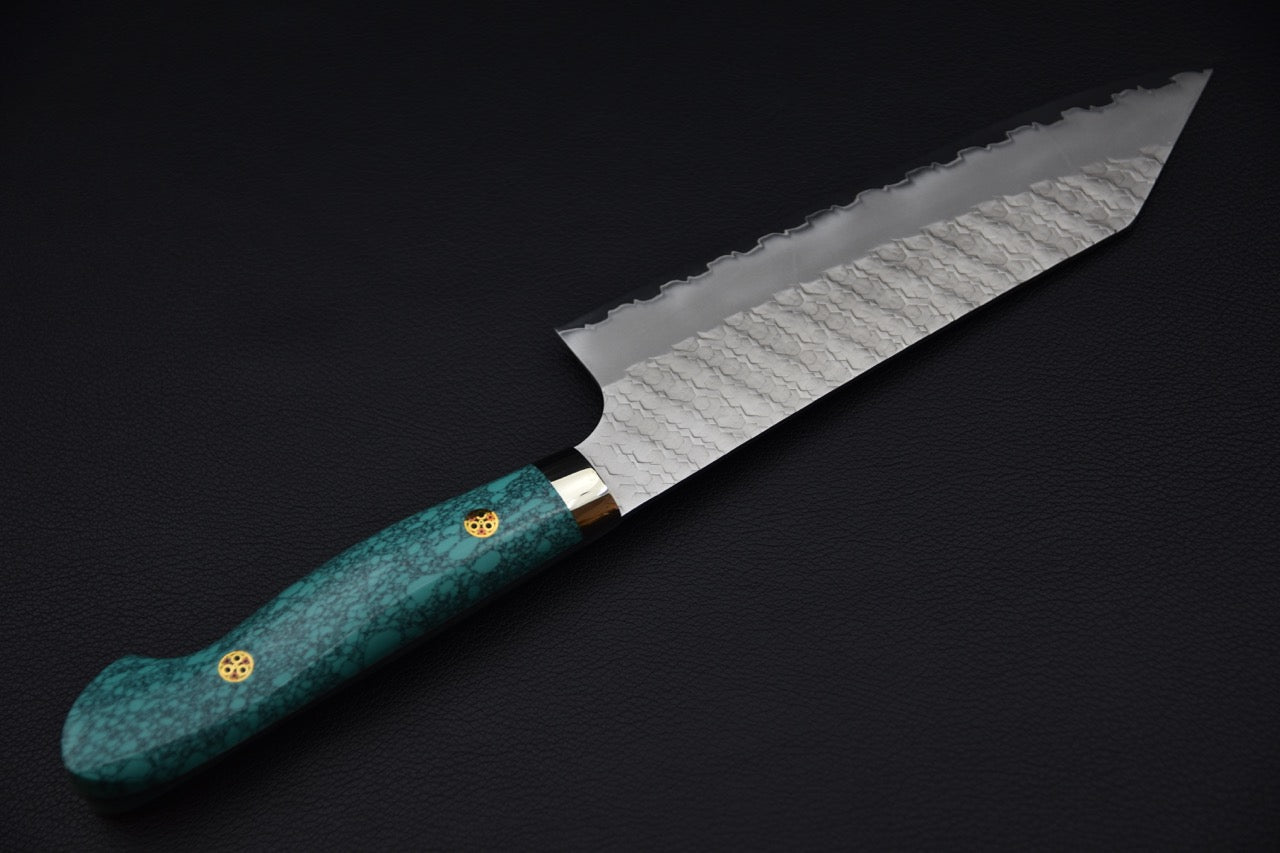 Nigara Hamono SG2 Tsuchime Migaki Bunka 170mm Turquoise
