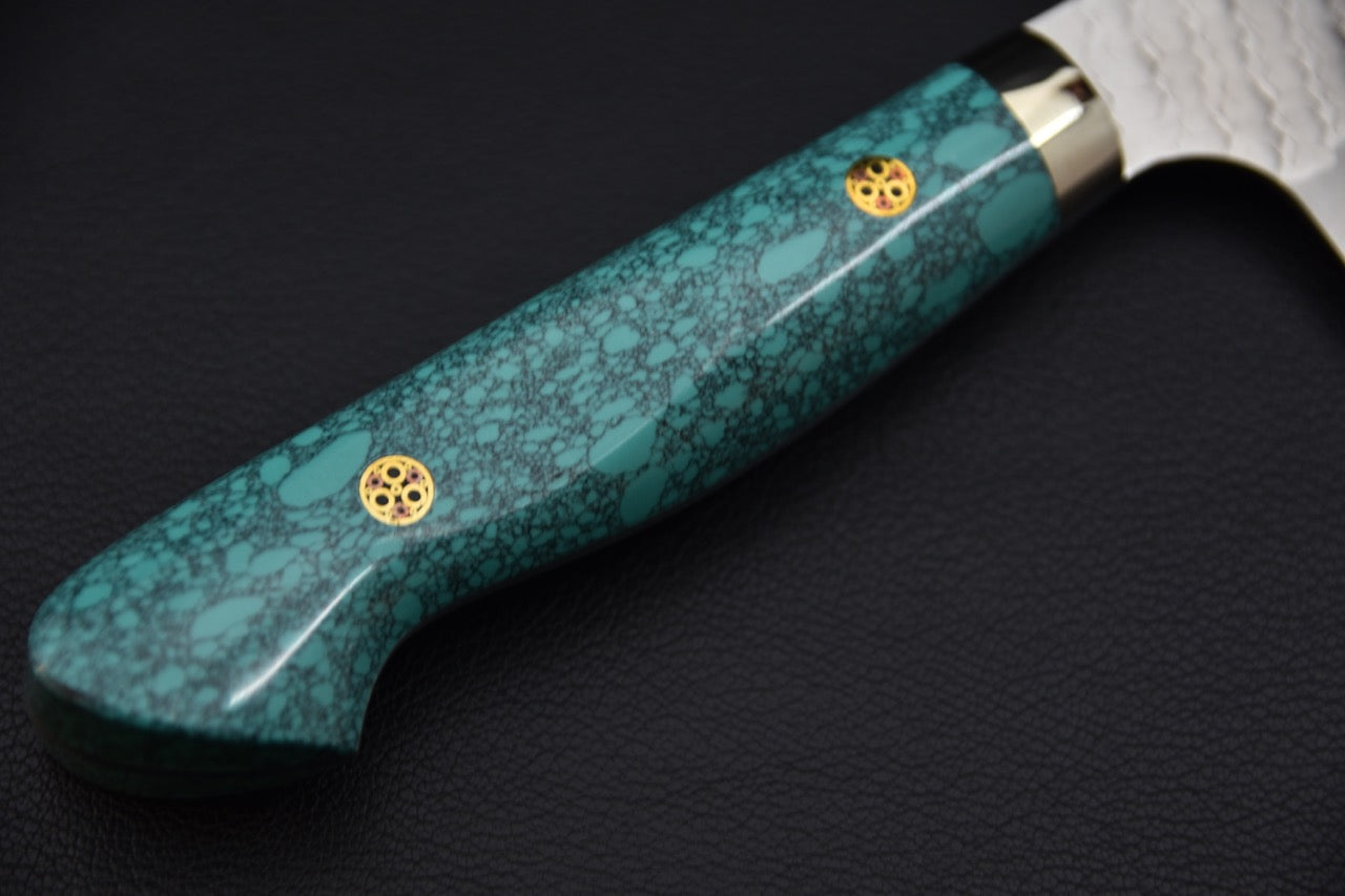 Nigara Hamono SG2 Tsuchime Migaki Bunka 170mm Turquoise
