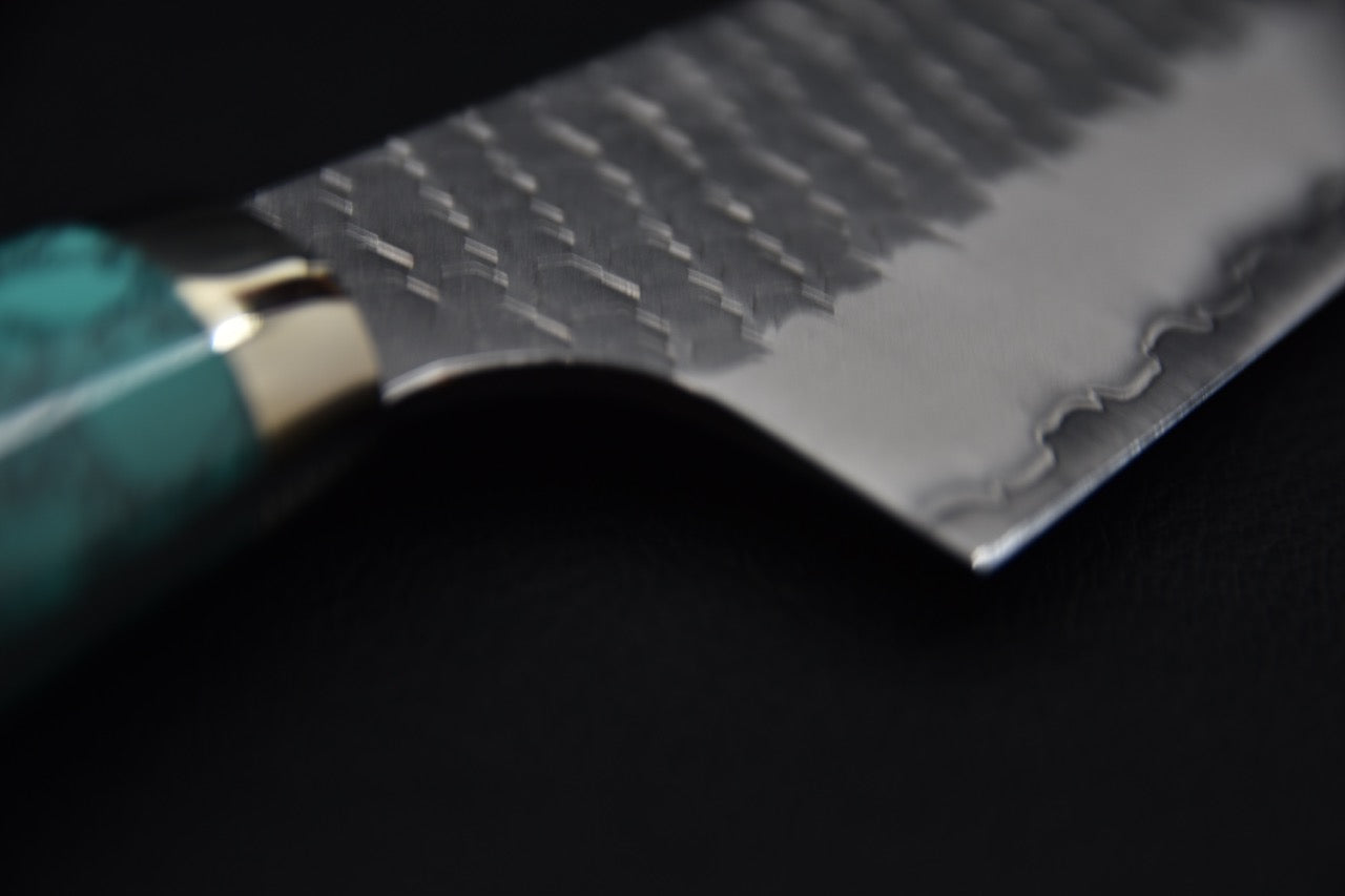 Nigara Hamono SG2 Tsuchime Migaki Bunka 170mm Turquoise