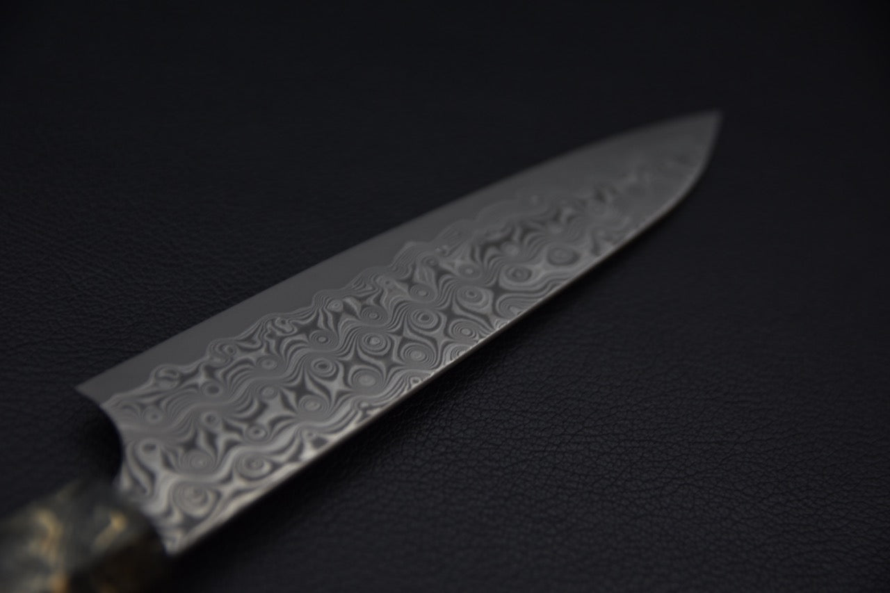Nigara Hamono SG2 Damascus Anmon Damascus Petty 150mm Bouleau