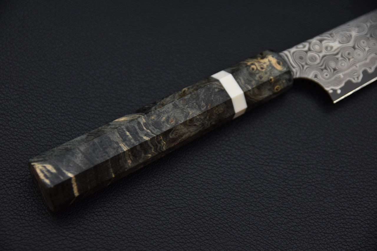 Nigara Hamono SG2 Damascus Anmon Damascus Petty 150mm Bouleau