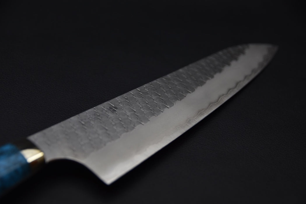 Nigara Hamono SG2 Kurouchi Migaki Gyuto 240mm Turquoise