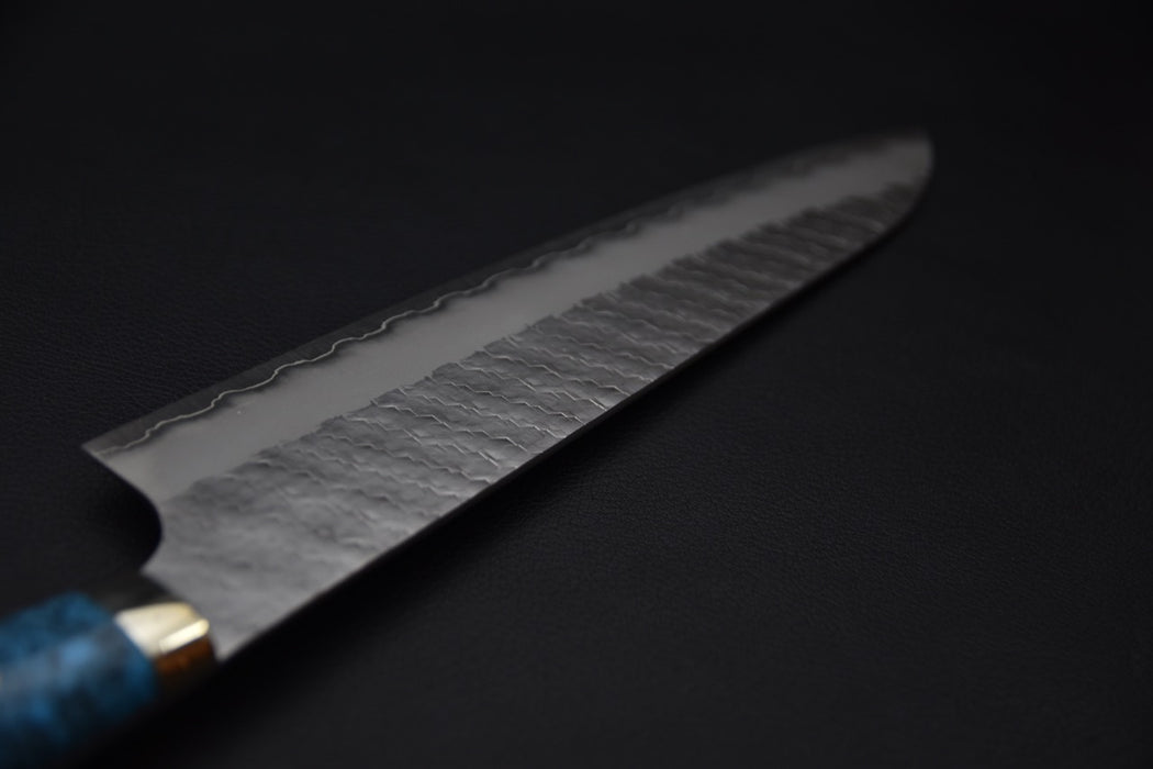 Nigara Hamono SG2 Kurouchi Migaki Gyuto 240mm Turquoise