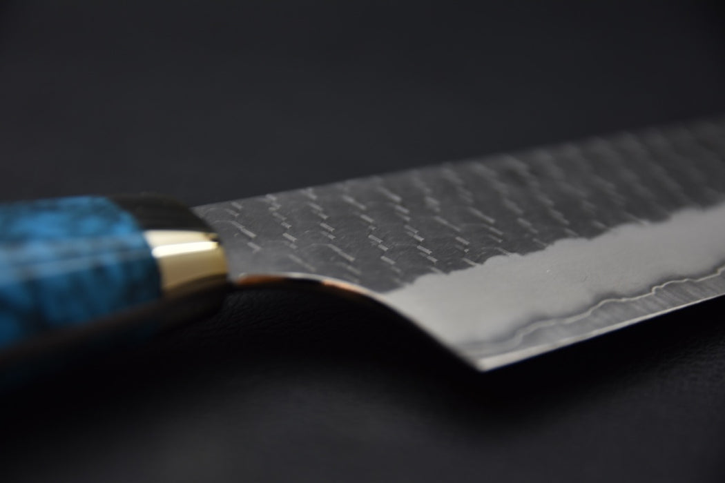 Nigara Hamono SG2 Kurouchi Migaki Gyuto 240mm Turquoise