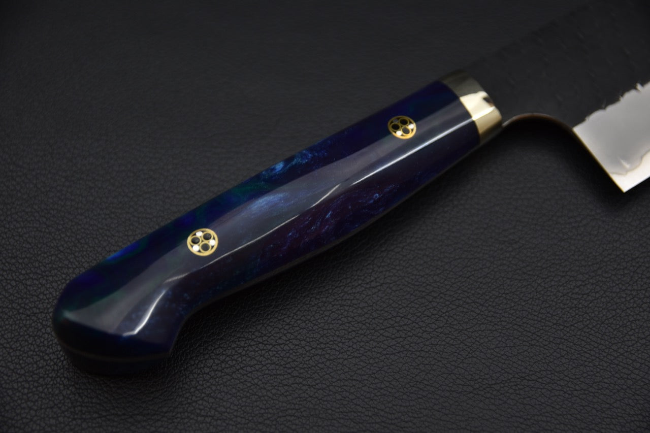 Nigara Hamono SG2 Kurouchi Tsuchime Flat Bunka Deep Blue