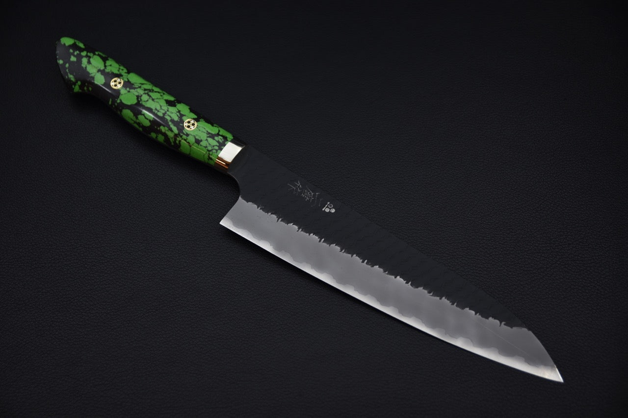 Nigara Hamono SG2 Kurouchi Tsuchime Gyuto 210mm Gobelin