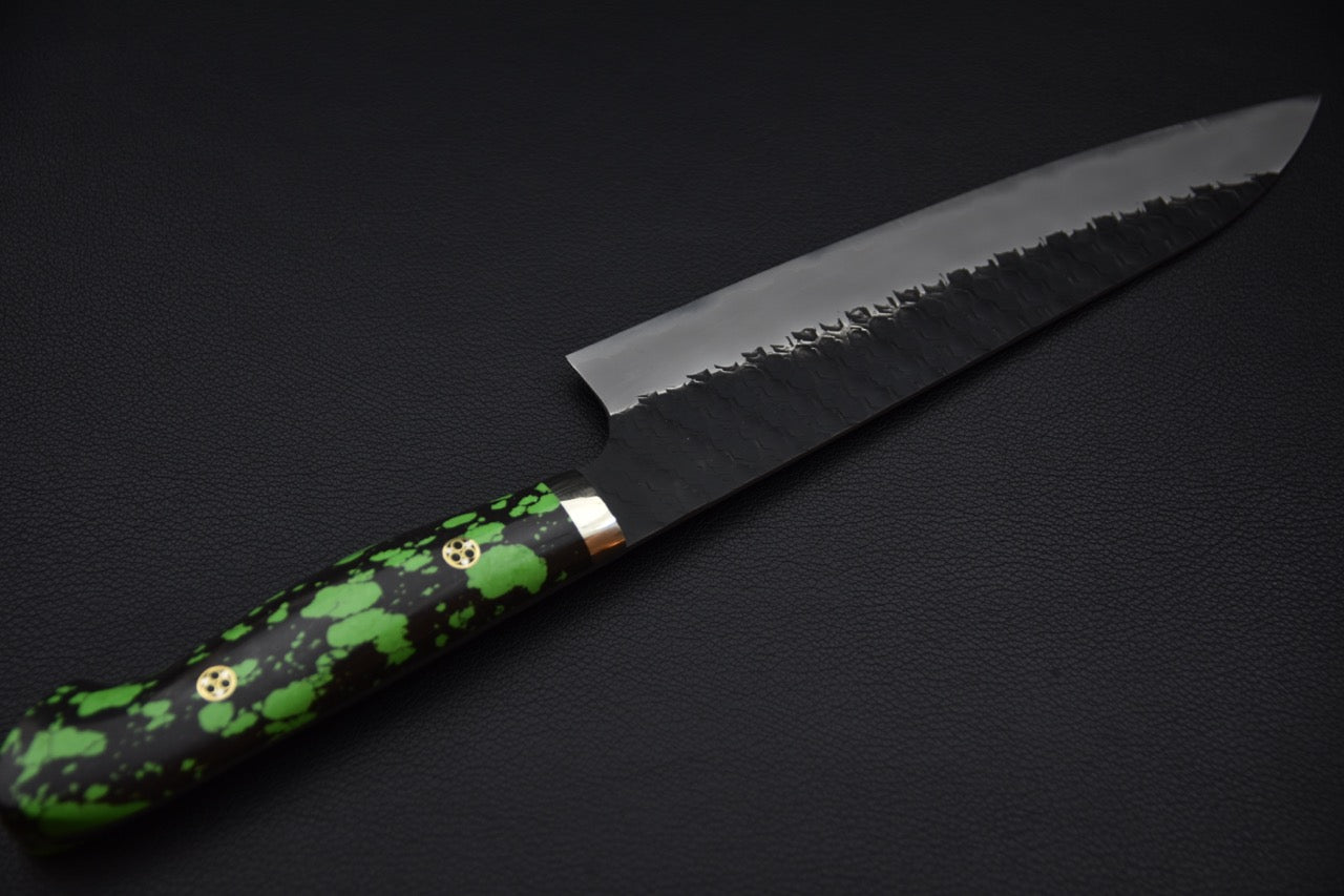 Nigara Hamono SG2 Kurouchi Tsuchime Gyuto 210mm Gobelin