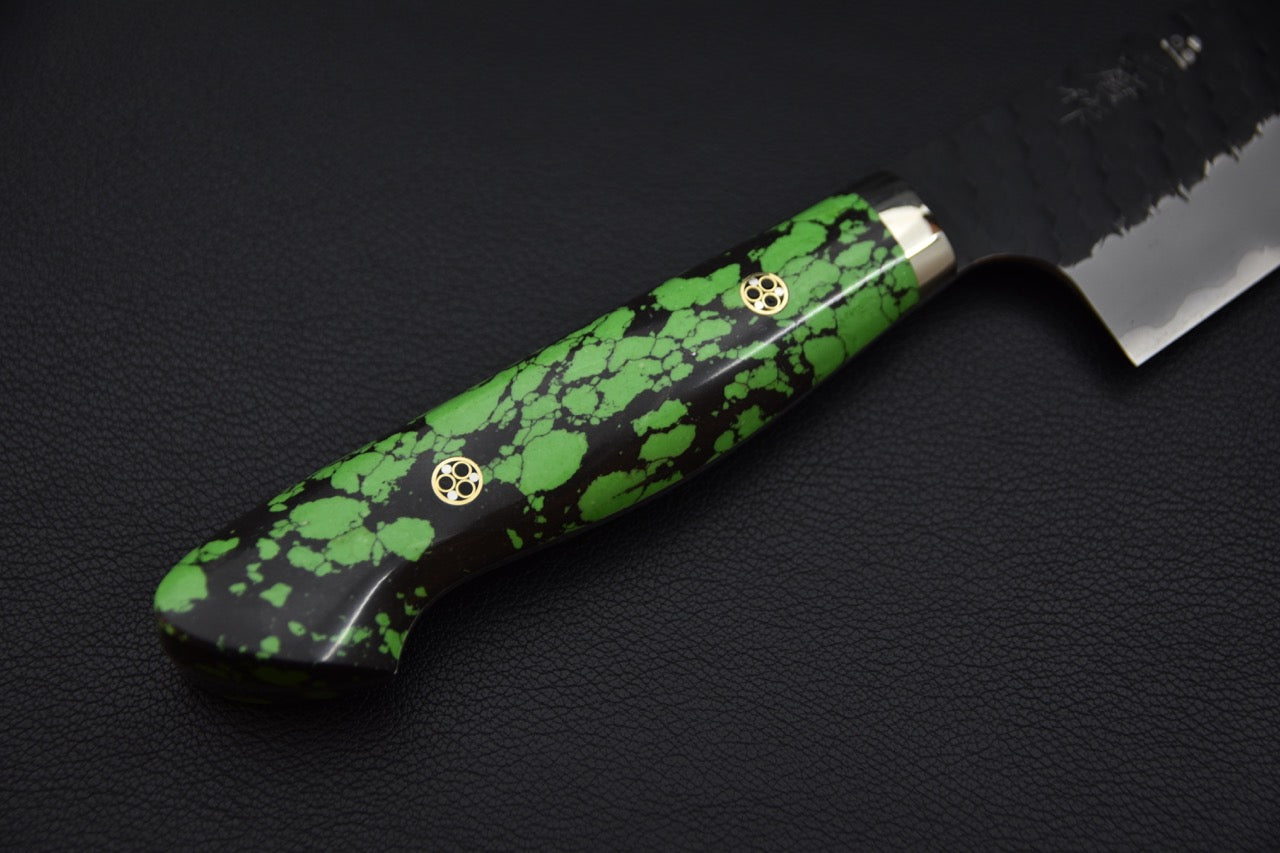 Nigara Hamono SG2 Kurouchi Tsuchime Gyuto 210mm Gobelin