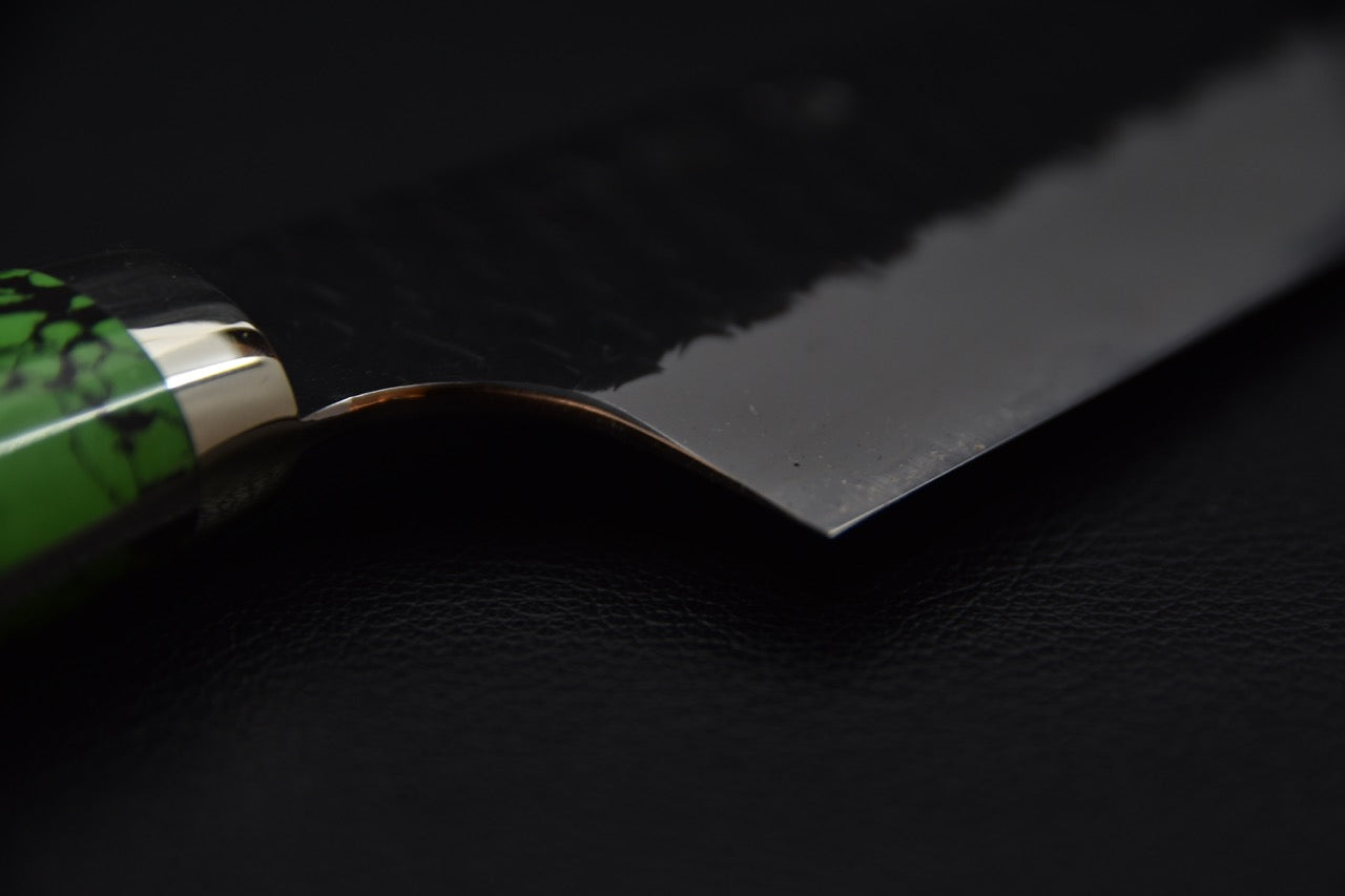 Nigara Hamono SG2 Kurouchi Tsuchime Gyuto 210mm Gobelin