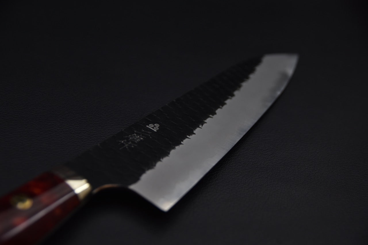 Nigara Hamono SG2 Kurouchi Tsuchime Gyuto 210mm Momiji