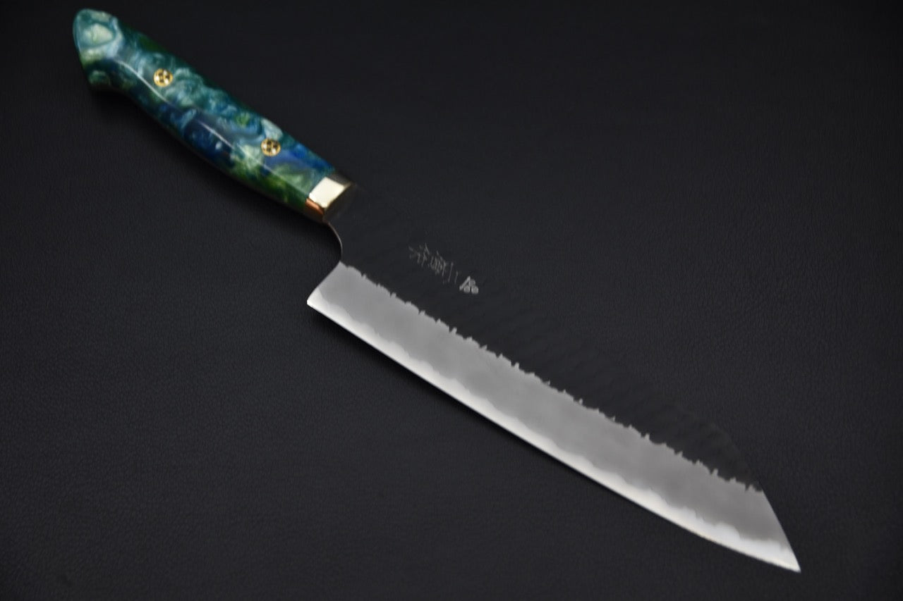 Nigara Hamono SG2 Kurouchi Tsuchime Gyuto Kiritsuke 210mm Aoshio