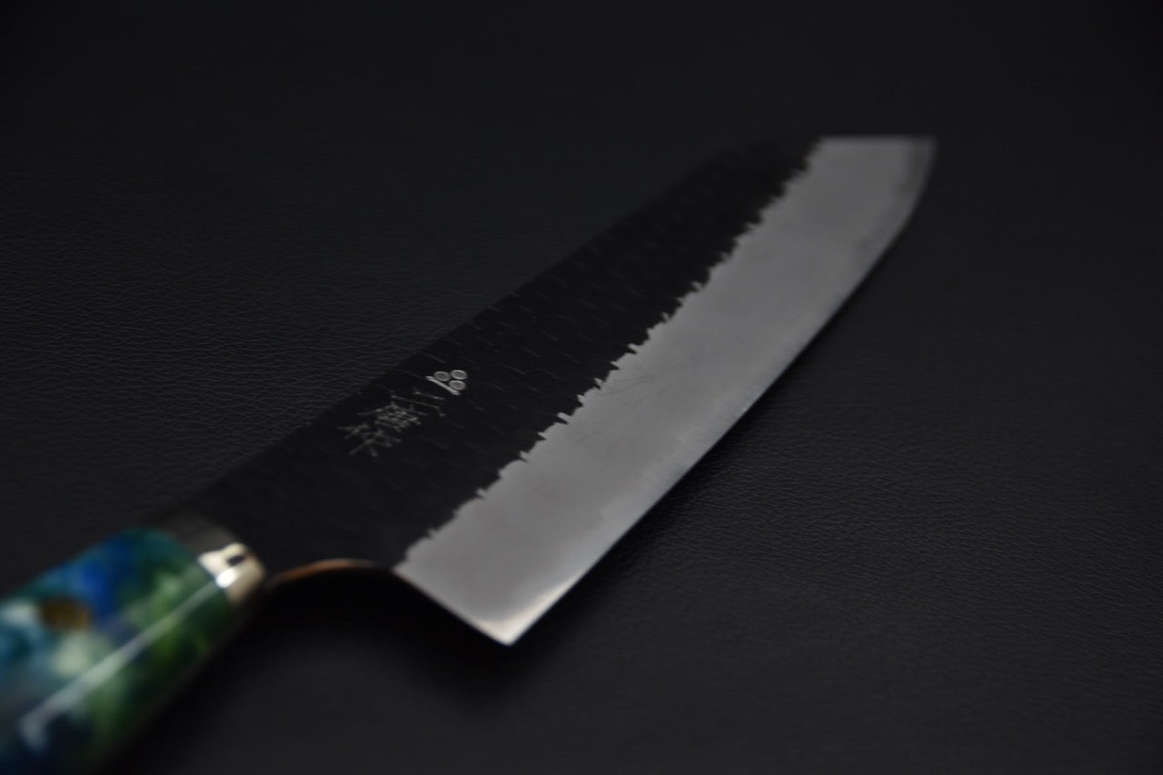 Nigara Hamono SG2 Kurouchi Tsuchime Gyuto Kiritsuke 210mm Aoshio