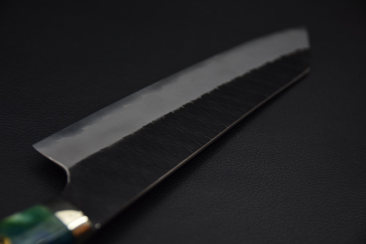 Nigara Hamono SG2 Kurouchi Tsuchime Gyuto Kiritsuke 210mm Aoshio