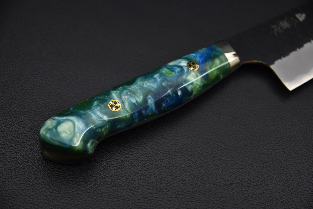 Nigara Hamono SG2 Kurouchi Tsuchime Gyuto Kiritsuke 210mm Aoshio