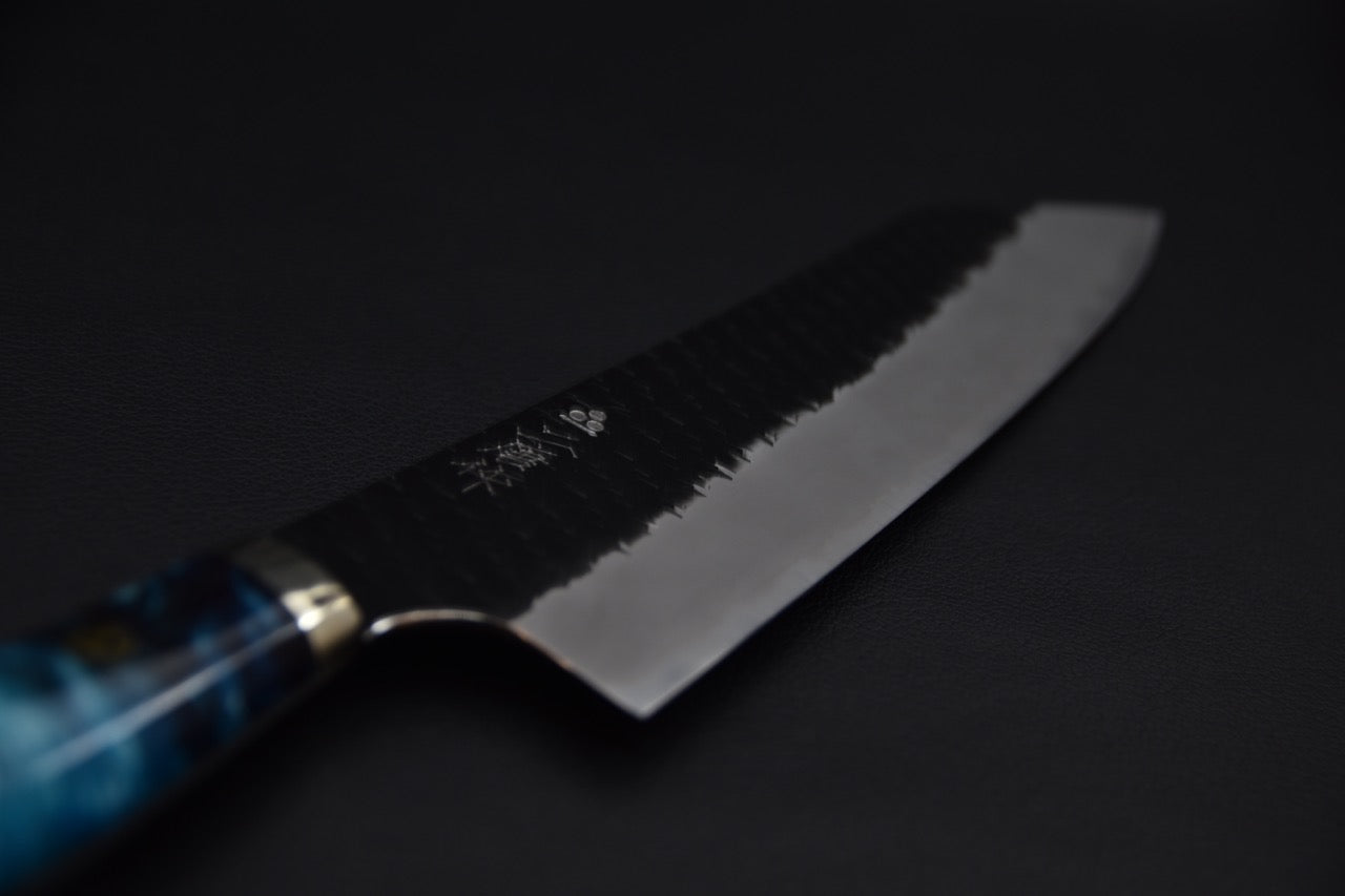 Nigara Hamono SG2 Kurouchi Tsuchime Gyuto Kiritsuke 210mm Tempête Hivernal