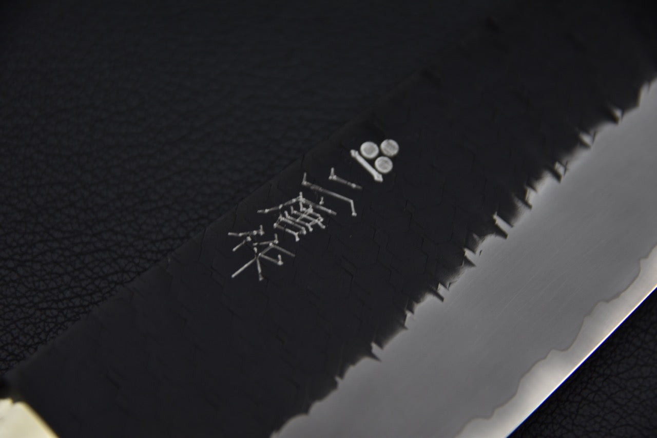 Nigara Hamono SG2 Kurouchi Tsuchime Gyuto Kiritsuke 210mm Winter Storm