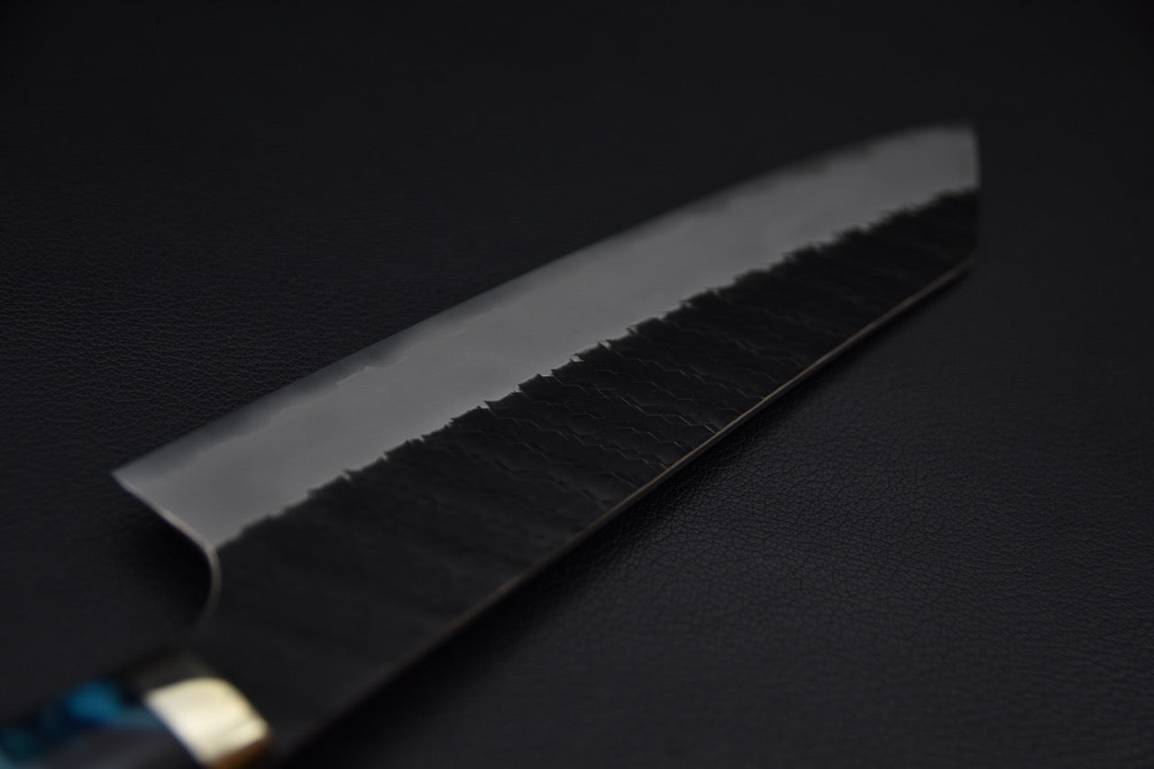 Nigara Hamono SG2 Kurouchi Tsuchime Gyuto Kiritsuke 210mm Winter Storm