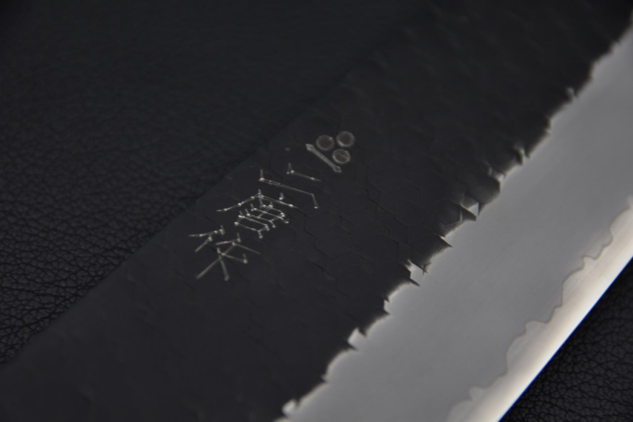 Nigara Hamono SG2 Kurouchi Tsuchime Gyuto Kiritsuke 210mm Turquoise