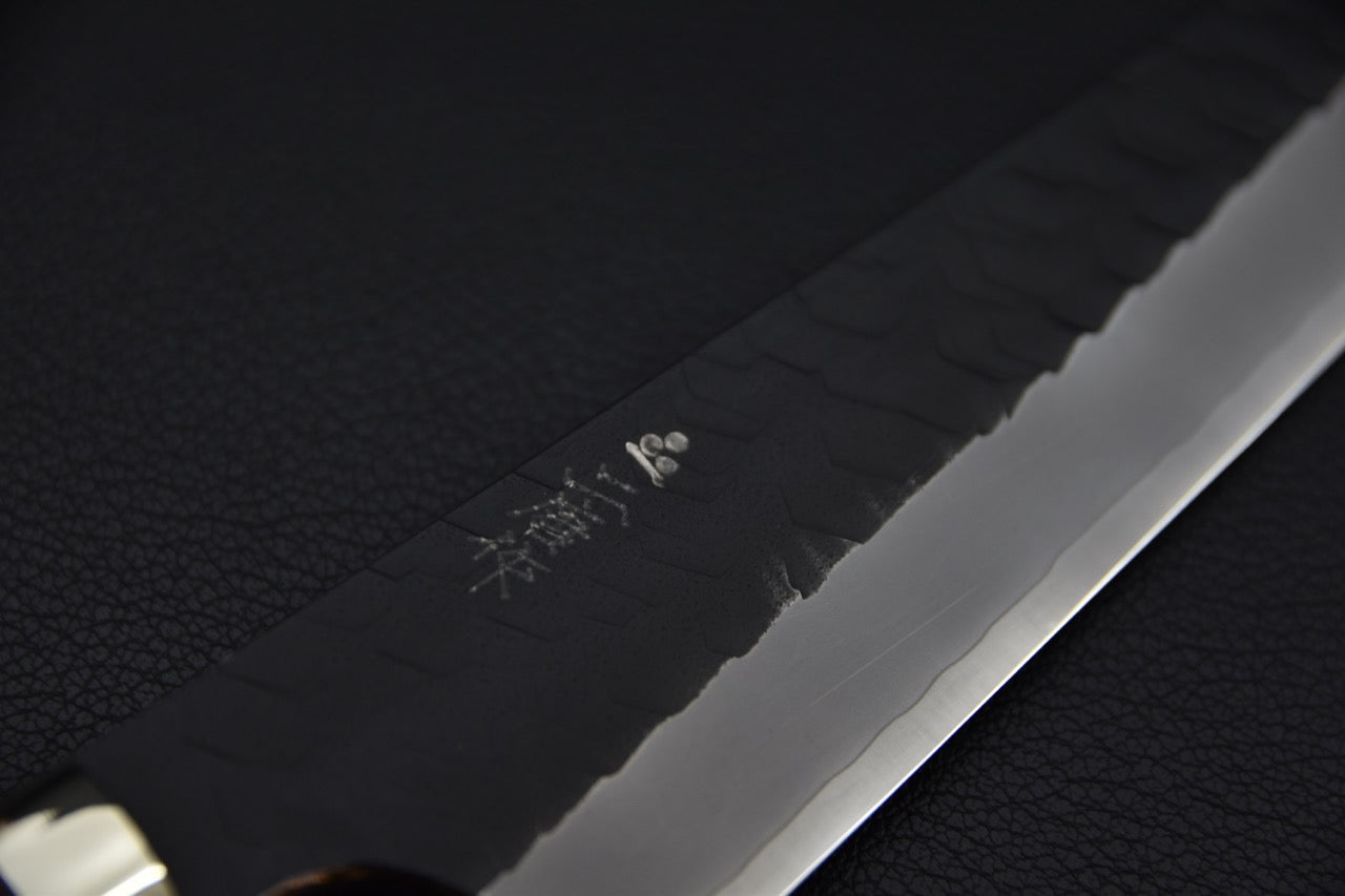 Nigara Hamono SG2 Kurouchi Tsuchime Honesuki 150mm Acrylique Momiji