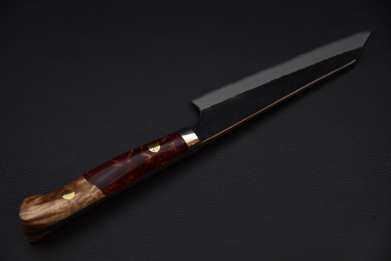 Nigara Hamono SG2 Kurouchi Tsuchime Honesuki 150mm Acrylique Momiji