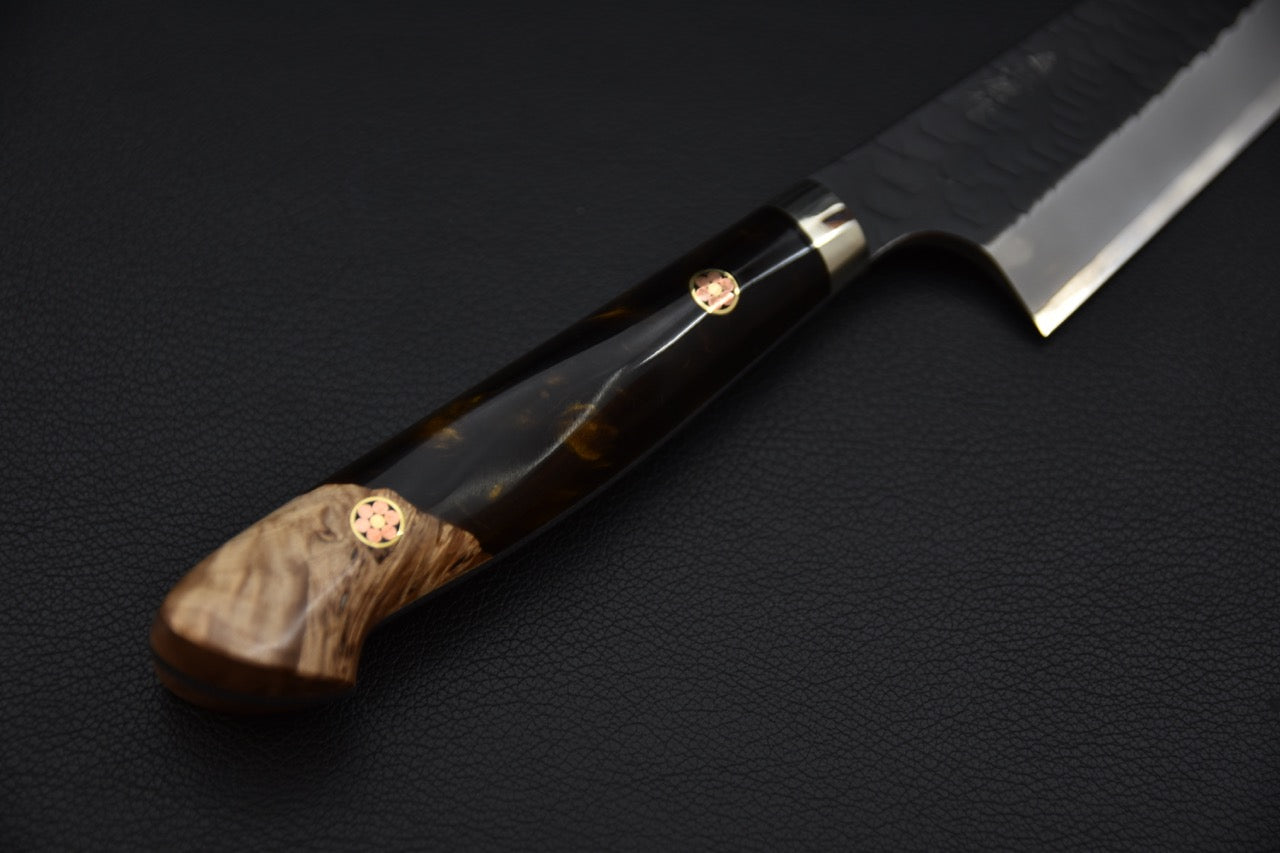 Nigara Hamono SG2 Kurouchi Tsuchime Honesuki 170mm Acrylique