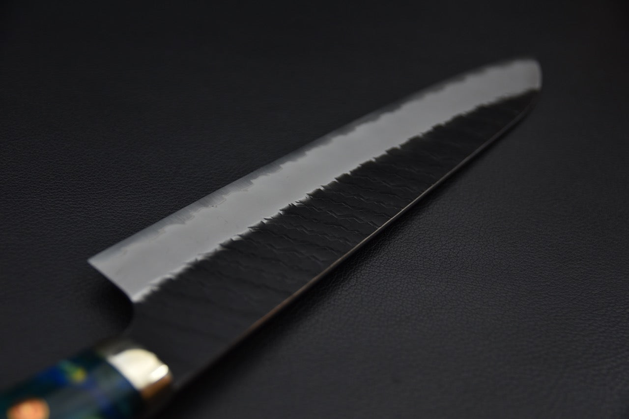 Nigara Hamono SG2 Kurouchi Tsuchime Gyuto 240mm Elderwood