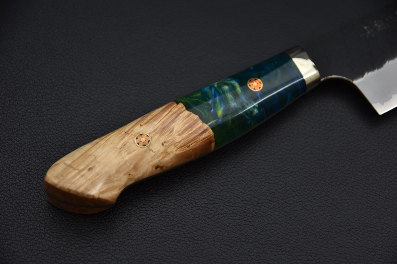 Nigara Hamono SG2 Kurouchi Tsuchime Gyuto 240mm Elderwood