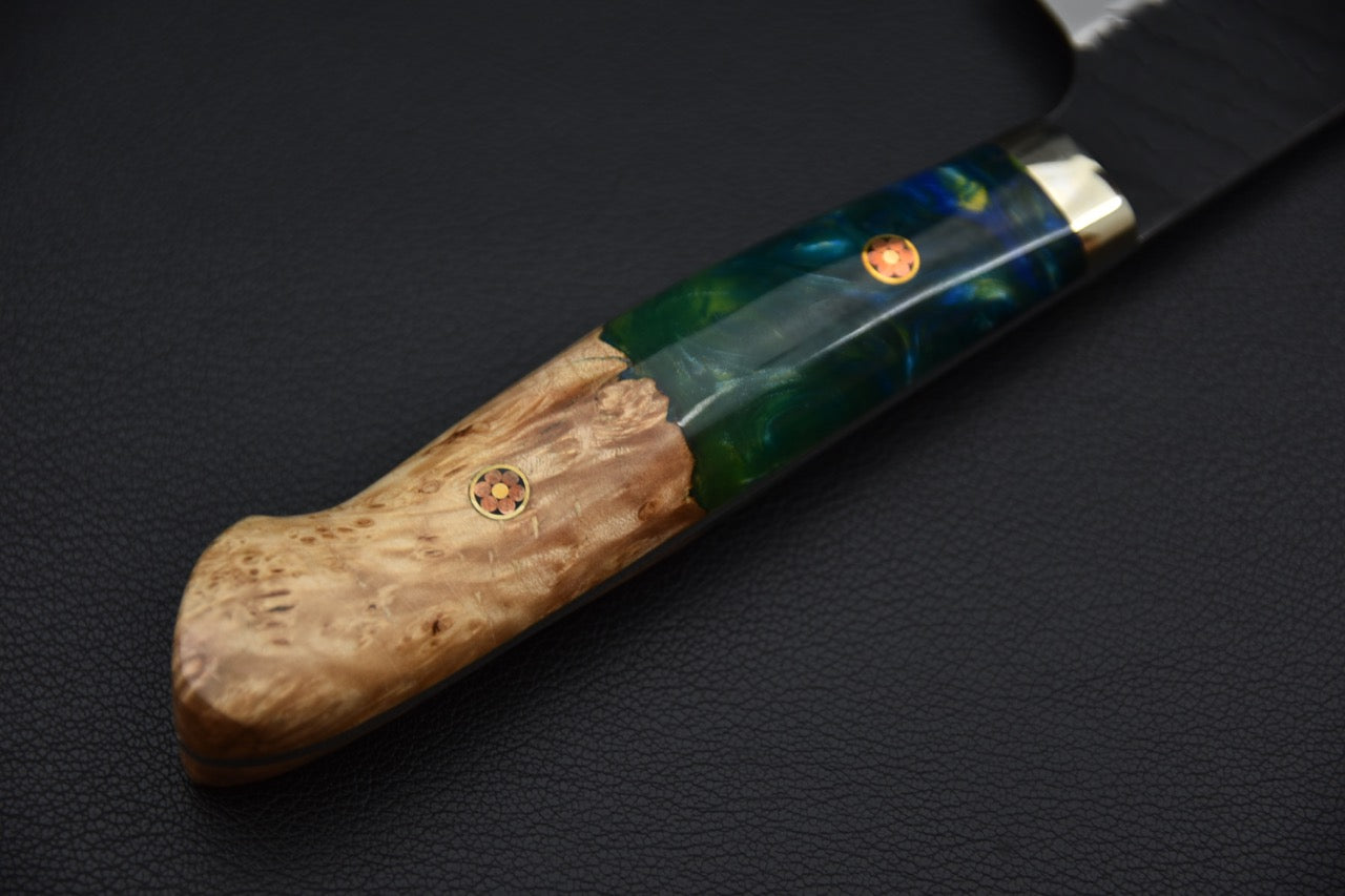 Nigara Hamono SG2 Kurouchi Tsuchime Gyuto 240mm Elderwood