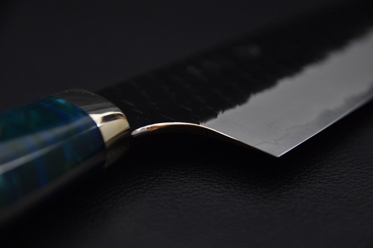 Nigara Hamono SG2 Kurouchi Tsuchime Gyuto 240mm Elderwood