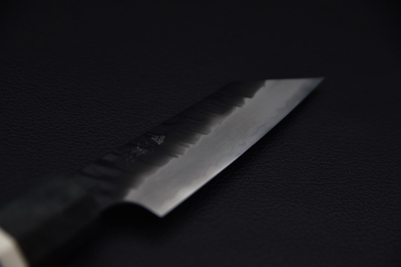 Nigara Hamono SG2 Kurouchi Tsuchime Kiritsuke Paring 95mm Bouleau