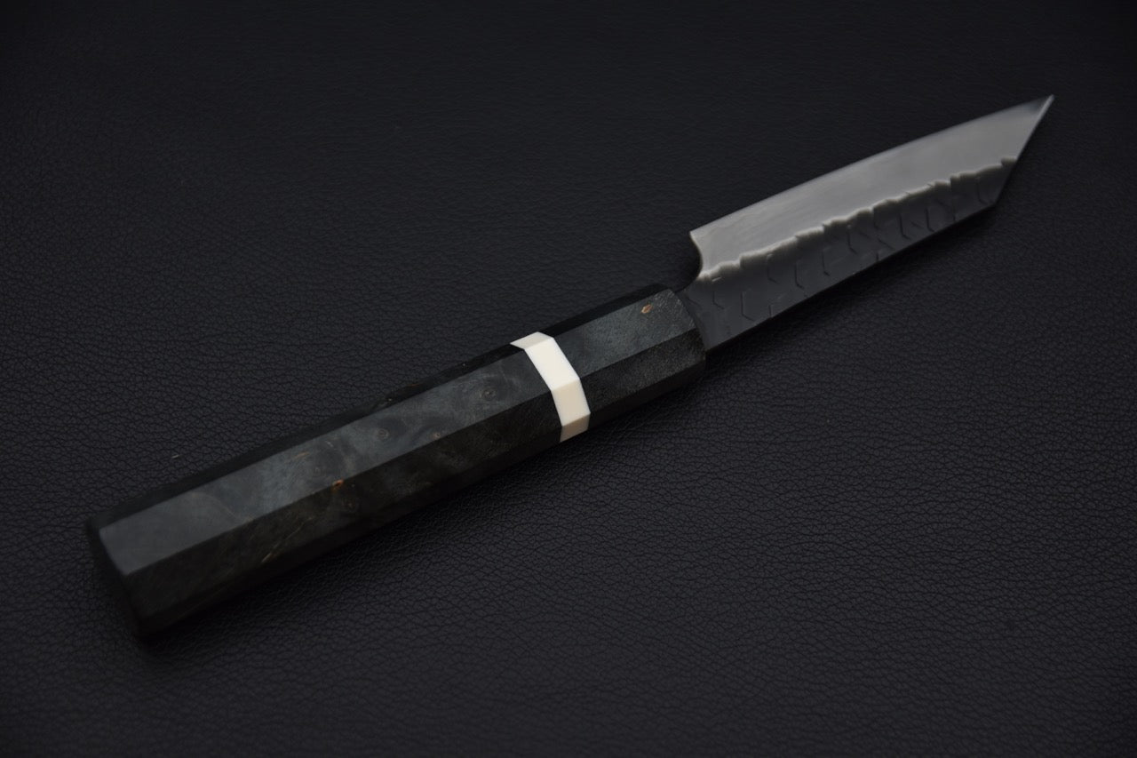 Nigara Hamono SG2 Kurouchi Tsuchime Kiritsuke Paring 95mm Bouleau
