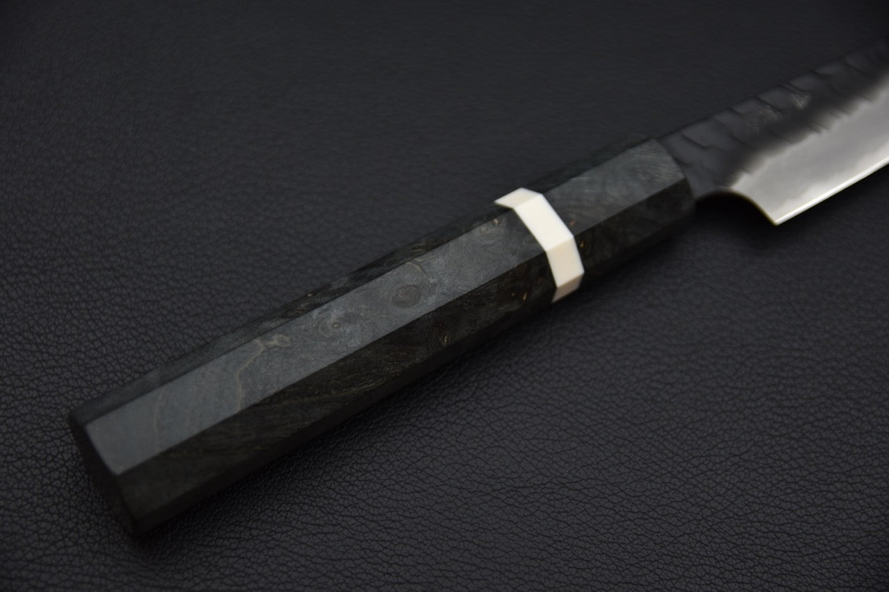 Nigara Hamono SG2 Kurouchi Tsuchime Kiritsuke Paring 95mm Bouleau