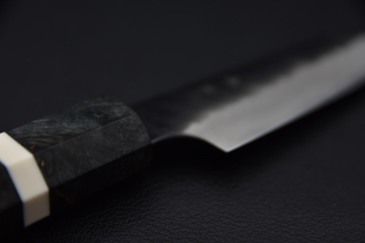 Nigara Hamono SG2 Kurouchi Tsuchime Kiritsuke Paring 95mm Bouleau