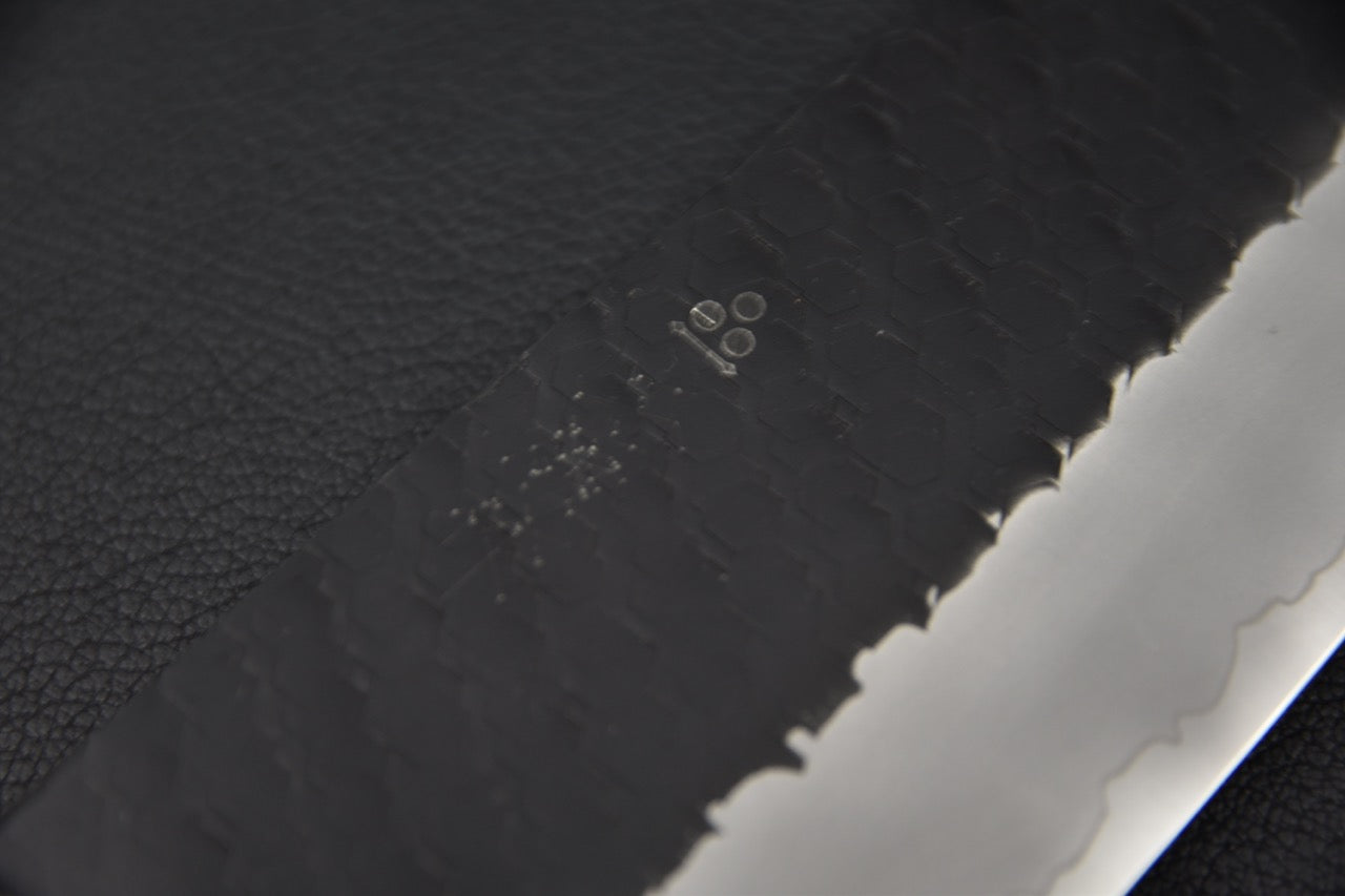 Nigara Hamono SG2 Kurouchi Tsuchime Nakiri Kiritsuke Turquoise #3