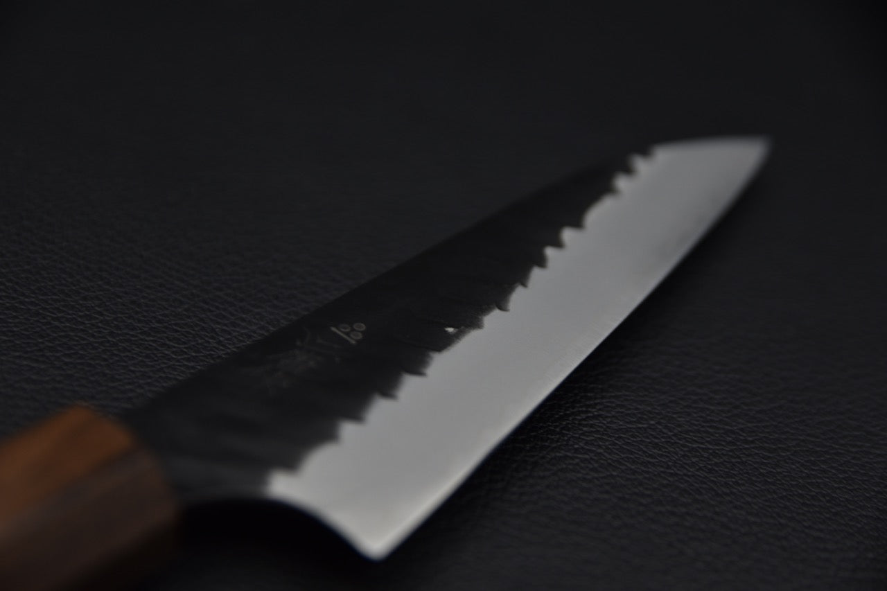 Nigara Hamono SG2 Kurouchi Tsuchime Petty 120mm Ebony