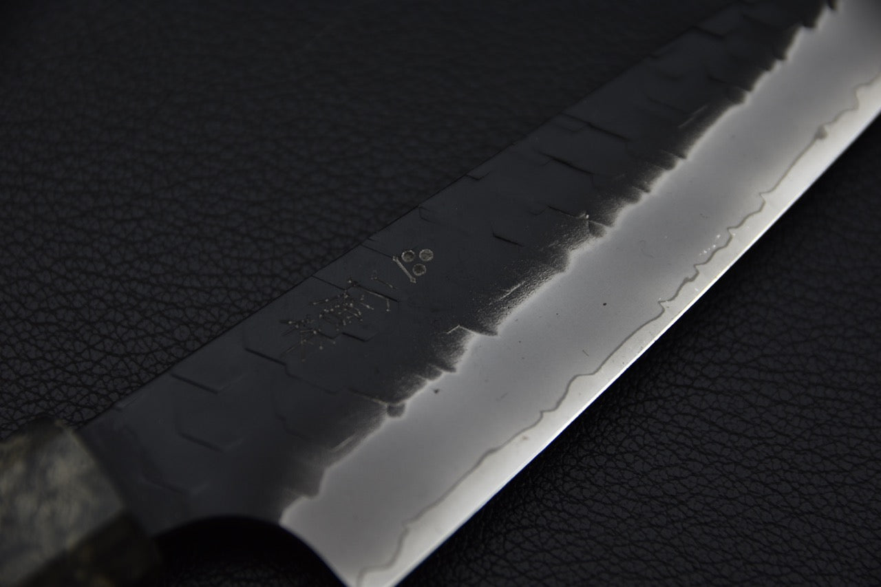 Nigara Hamono SG2 Kurouchi Tsuchime Petty 120mm Bouleau