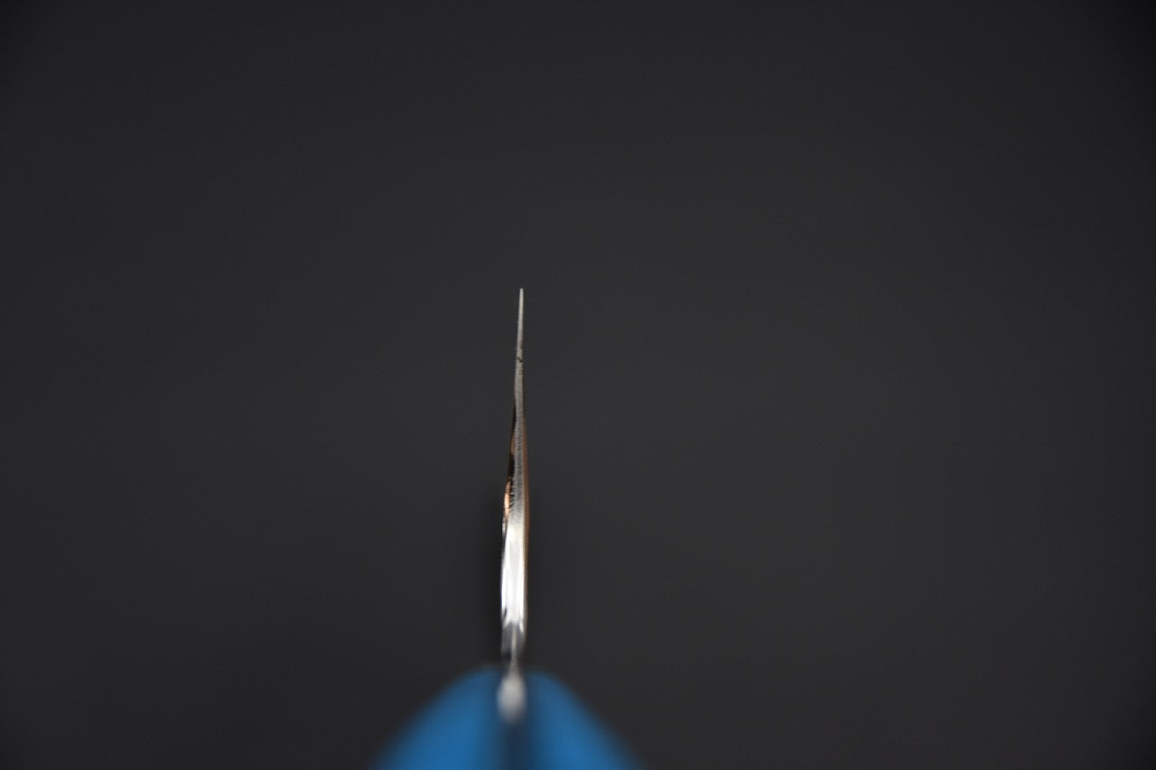 Nigara Hamono SG2 Kurouchi Tsuchime Santoku 170mm Turquoise #2