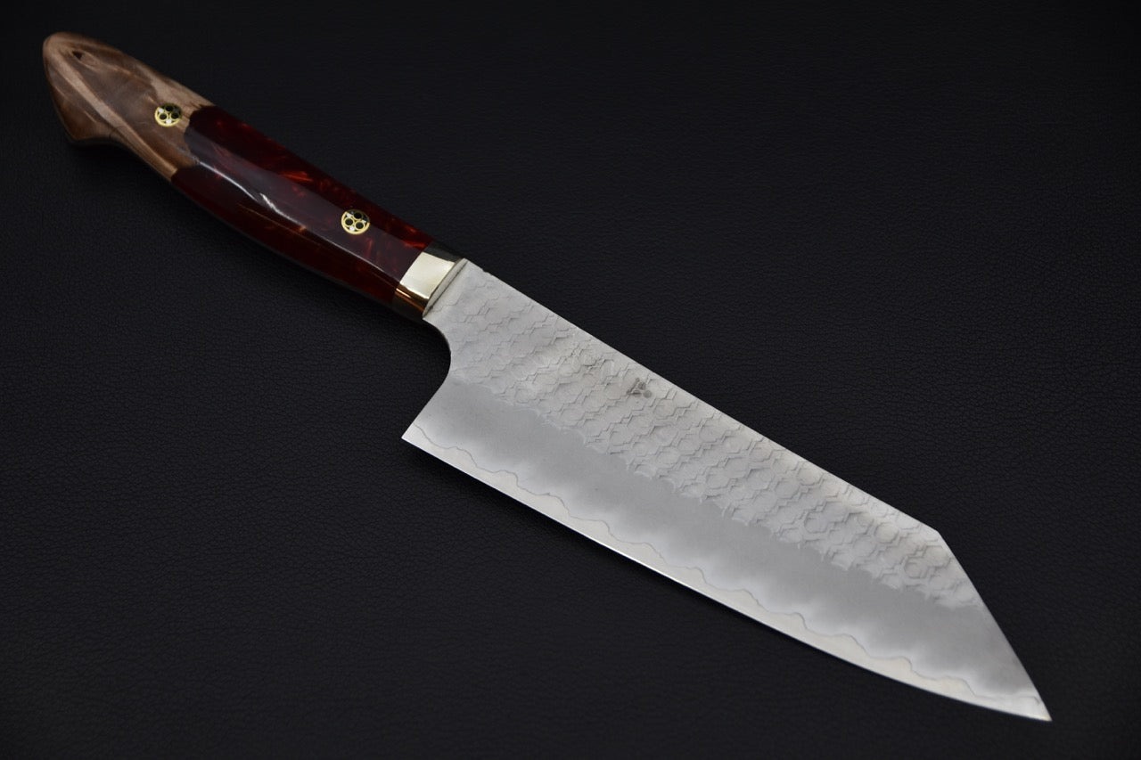 Nigara Hamono SG2 Migaki Tsuchime Bunka 180mm Momiji